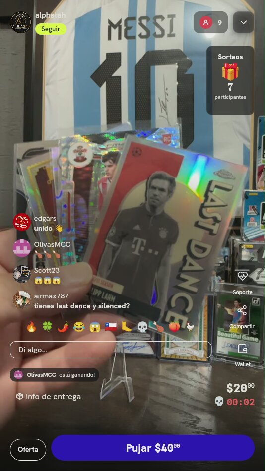 Lote de 5 Cartas de Fútbol Topps
