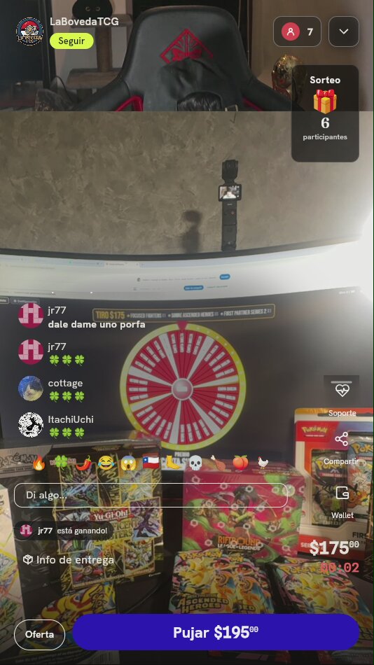 Tiro de ruleta TCG