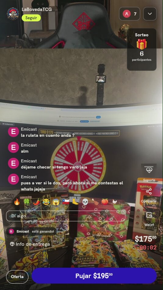 Tiro de Ruleta Misteriosa TCG