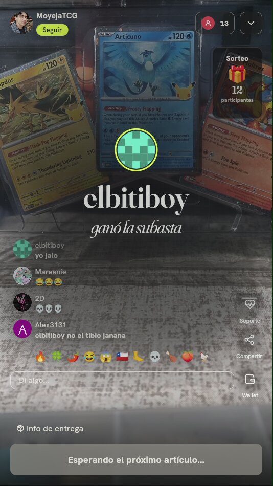 Trío de Aves Legendarias Pokémon TCG