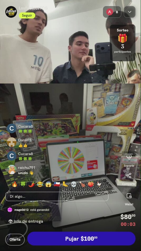 Giro en ruleta de Pokémon TCG