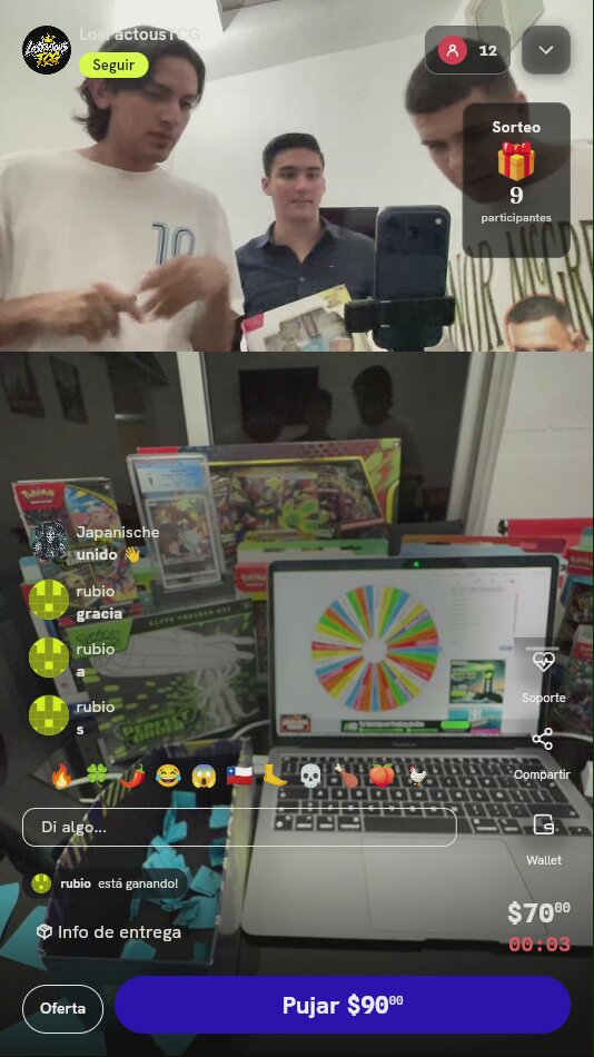Boleto para ruleta Pokémon TCG