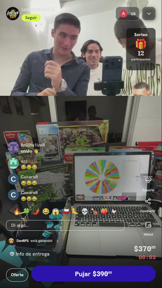 5 Tiradas en Ruleta Pokémon