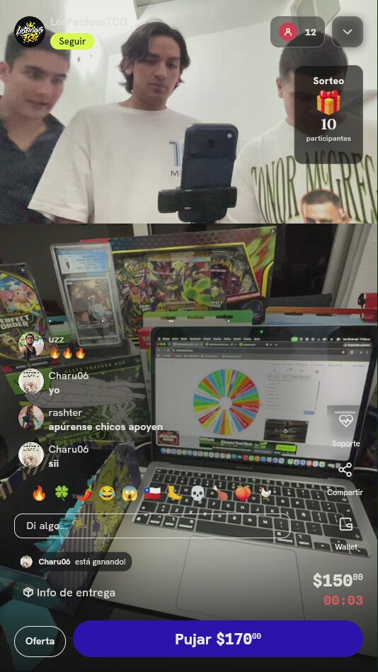 Dos Tiradas en Ruleta Pokémon TCG
