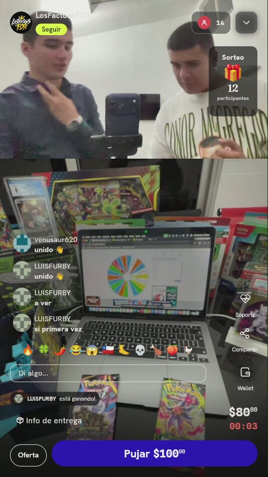 Tirada de ruleta Pokémon TCG