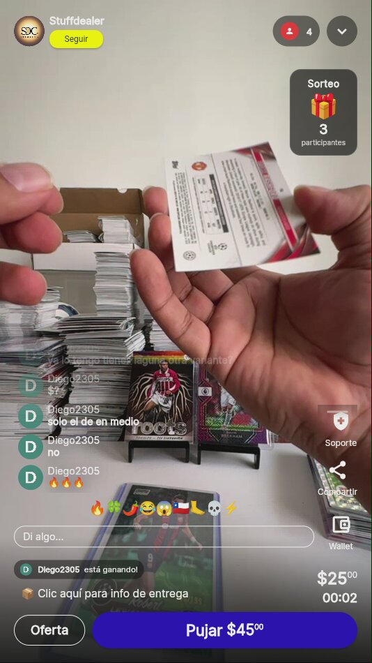 Cartas coleccionables de fútbol soccer