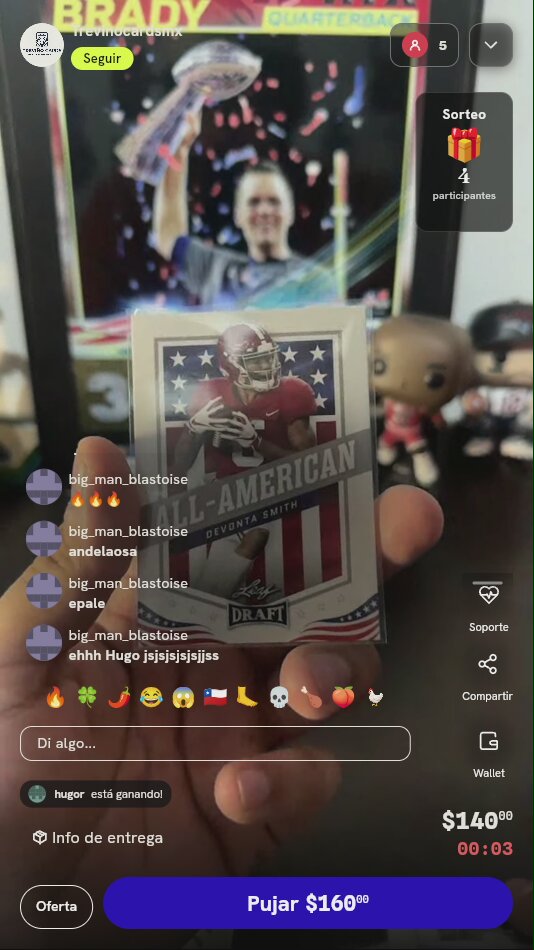 Tarjeta DeVonta Smith 2021 Leaf Draft