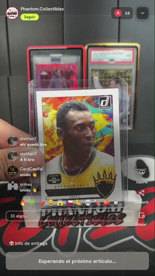 Carta Pelé Donruss Pitch Kings