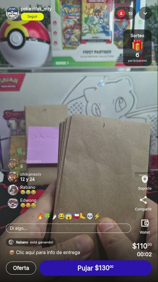 Lote de cartas Pokémon TCG