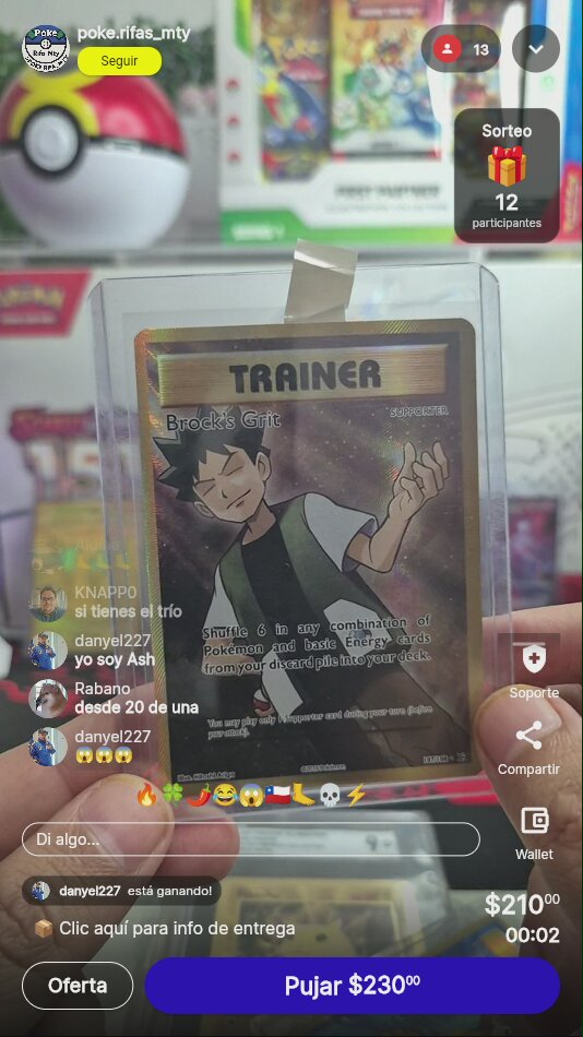 Pokémon Brock's Grit Full Art