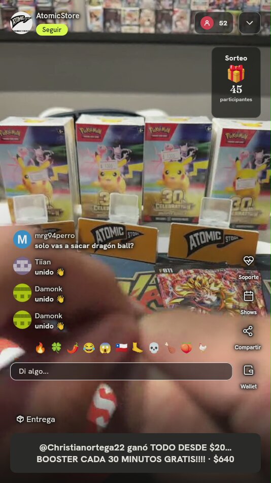 Lote Sobres Dragon Ball Card Game