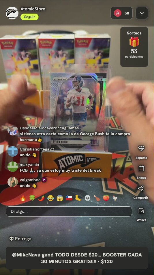 Carta Tyler Nubin Panini Prizm