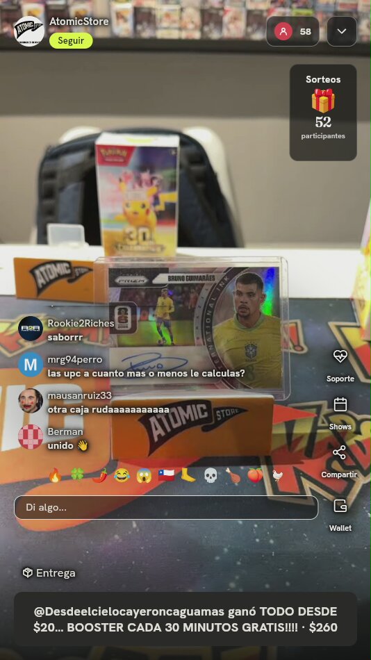 Panini Prizm Bruno Guimarães Autograph
