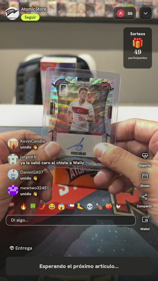 Carta Panini Prizm Arda Güler Autógrafo