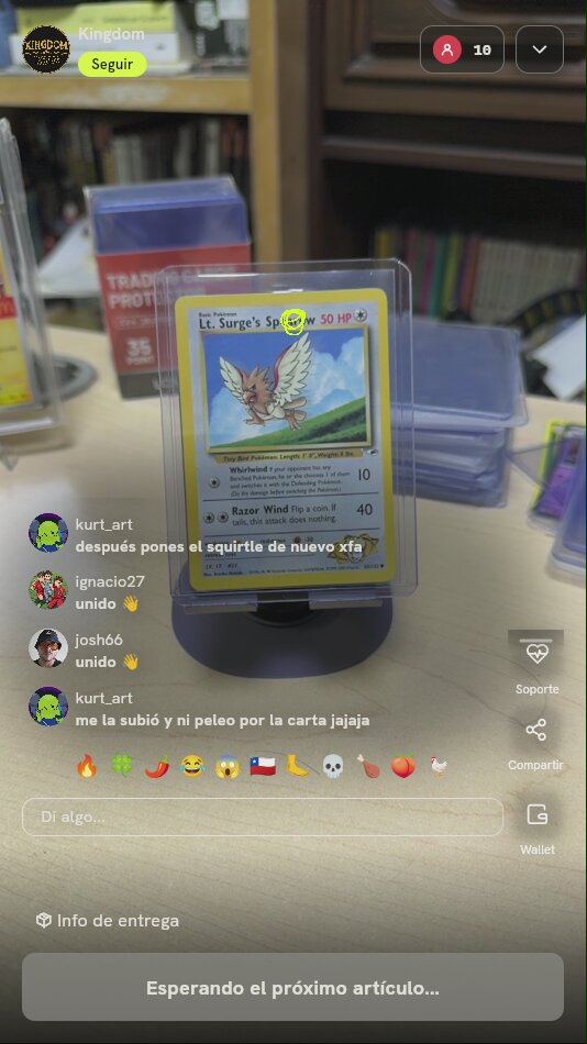 Carta Pokémon Lt. Surge's Spearow