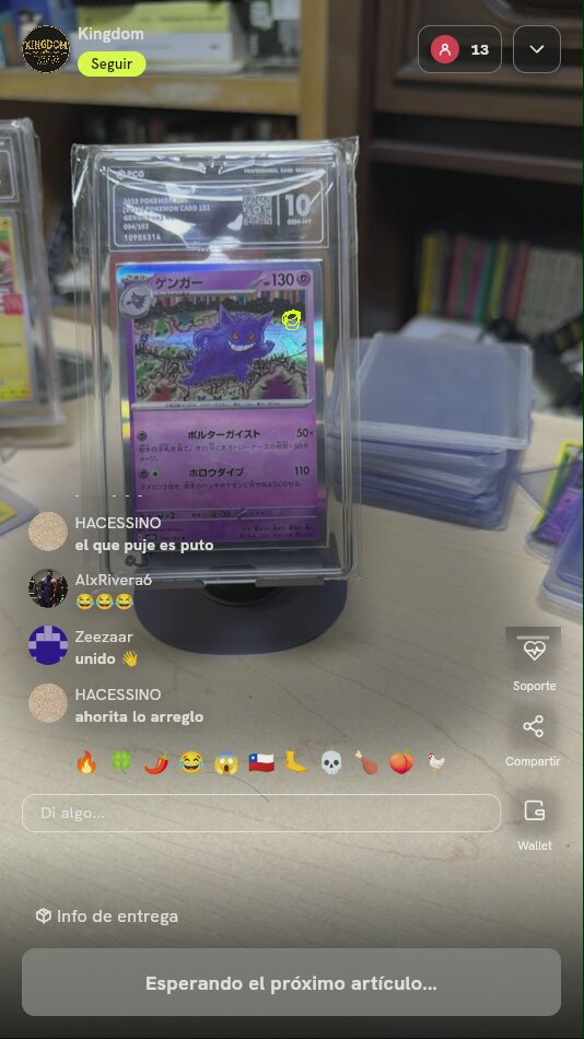 Carta Pokémon Gengar 151 PCG 10