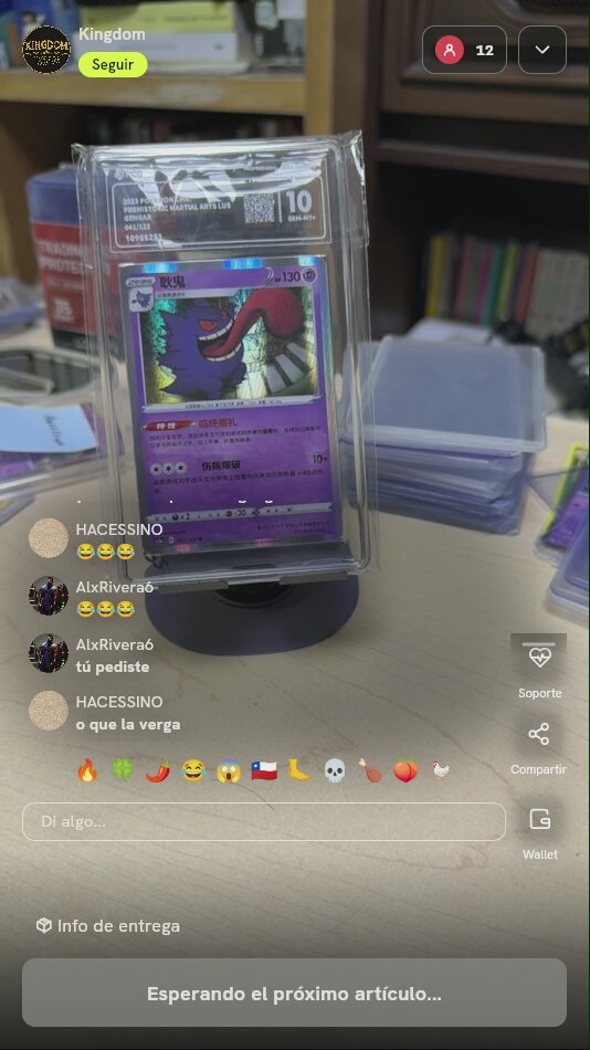 Carta Gengar #041/125 Grado 10