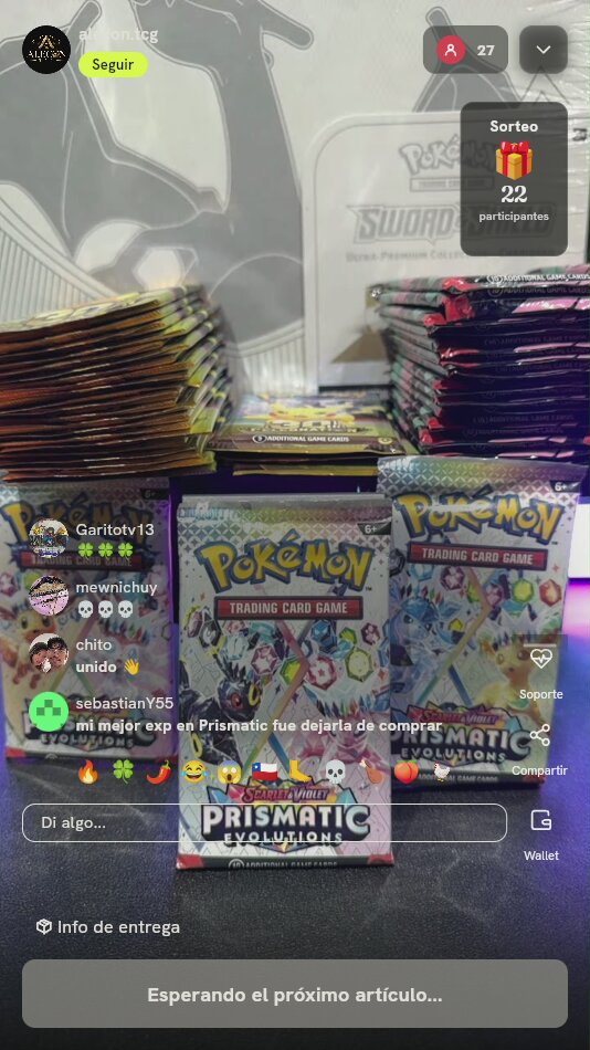 Sobres Pokémon TCG Prismatic Evolutions
