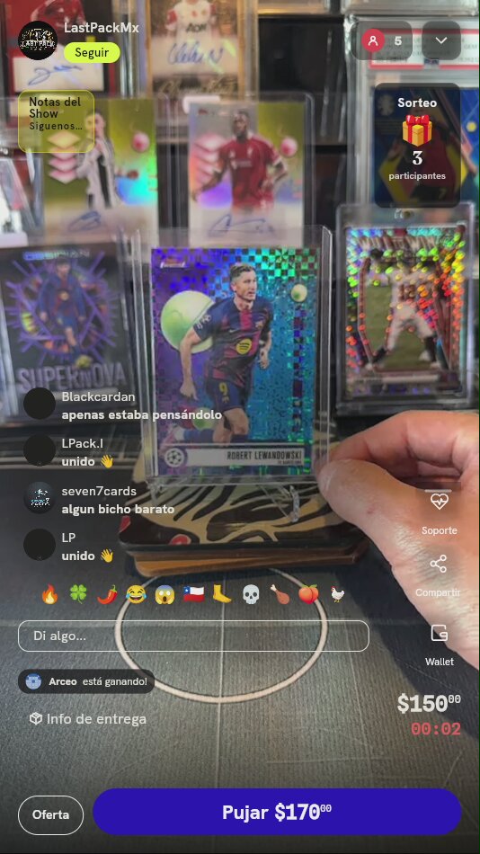Carta Robert Lewandowski Topps Finest