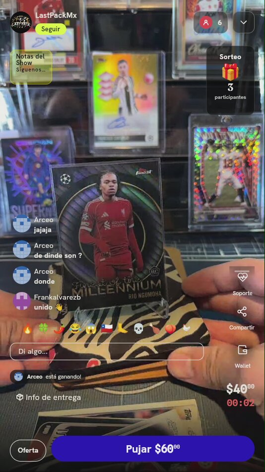 Carta Rio Ngumoha Topps Finest RC