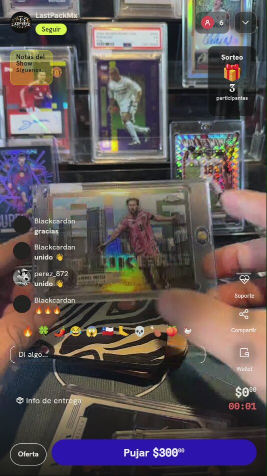 Carta Topps Chrome Lionel Messi MLS