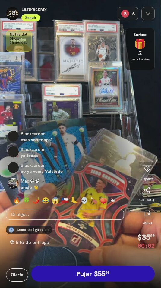 Lote de cartas de fútbol numeradas