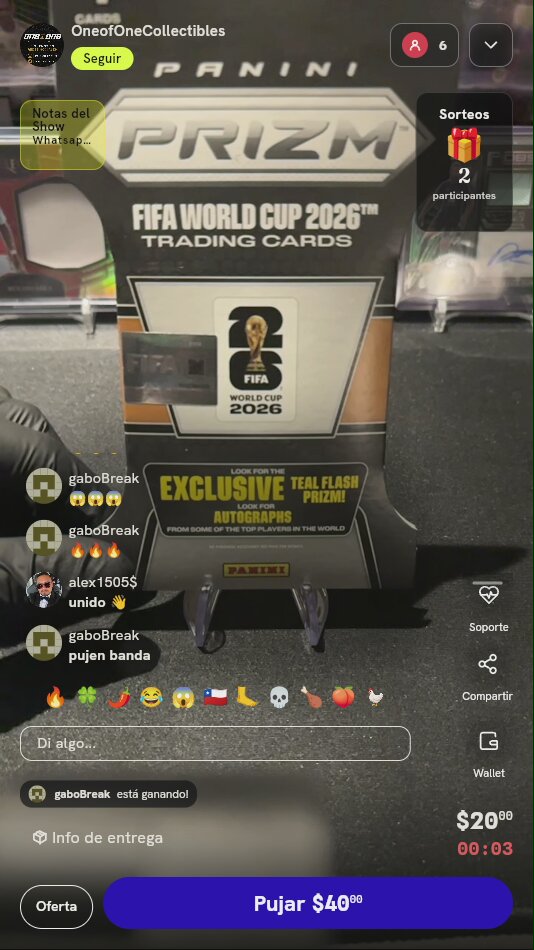Paquete Panini Prizm FIFA 2026