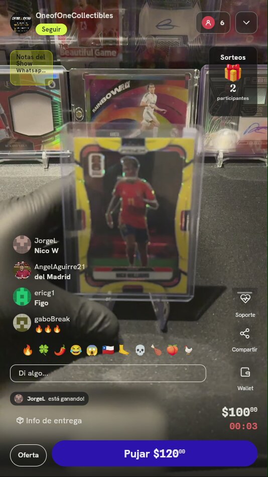 Carta Panini Prizm Nico Williams España