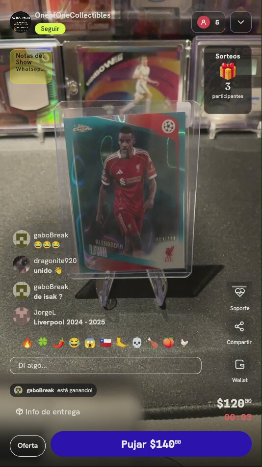 Carta Topps Chrome Trent Alexander-Arnold /299