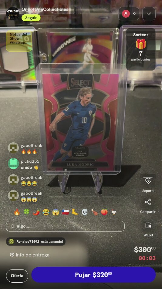 Carta Panini Select Luka Modrić Pink