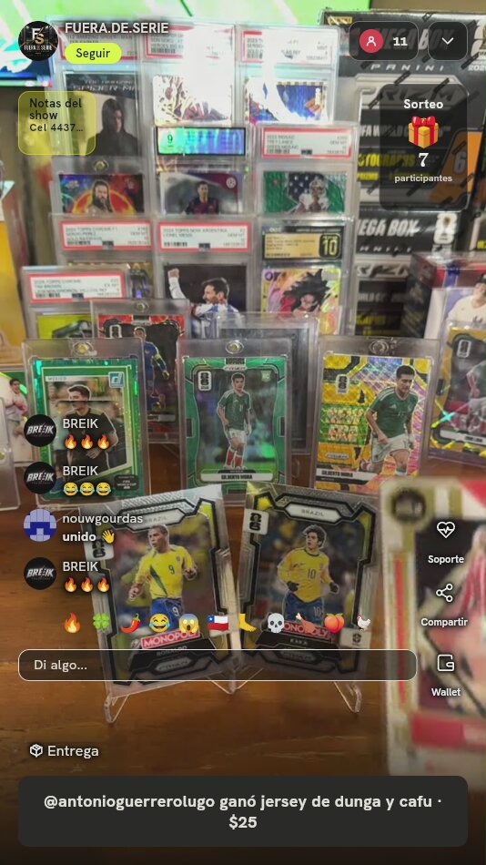 Lote Cartas Panini Prizm Soccer