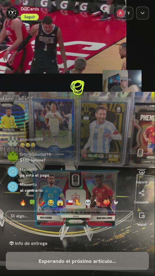 Carta Panini Prizm Connections España