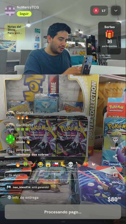 Sobres de cartas Pokémon TCG