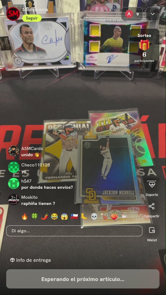 Tarjeta Novato Jackson Merrill Topps