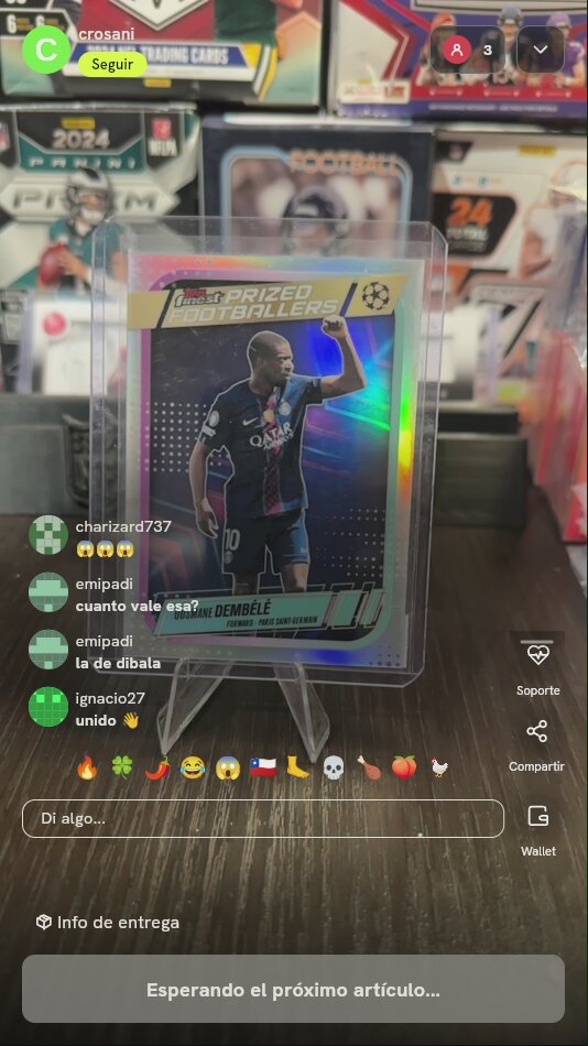 Carta Ousmane Dembélé Topps Finest