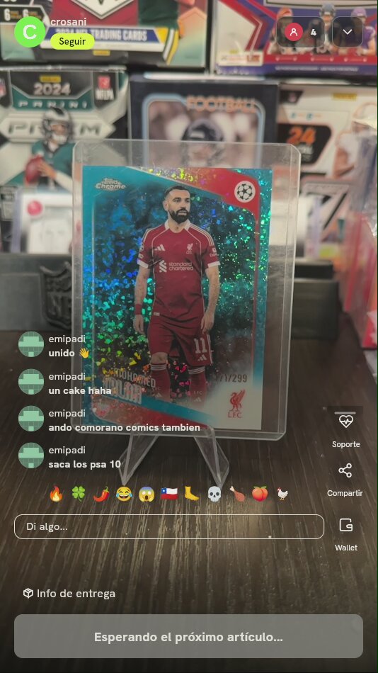 Carta Mohamed Salah Topps Chrome /299