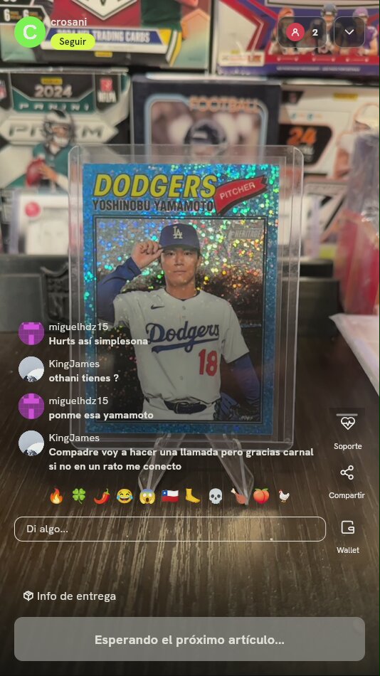 Carta Topps Heritage Yoshinobu Yamamoto