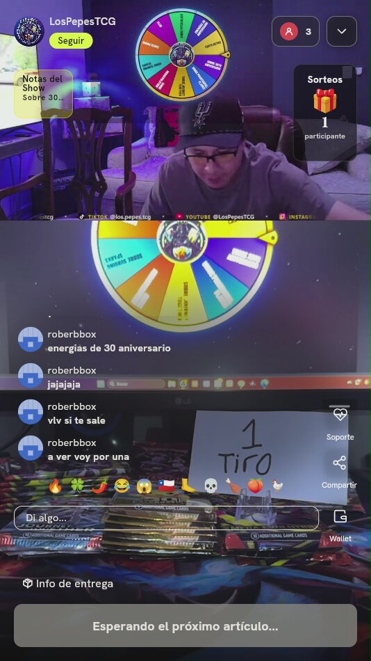 Tiro de Ruleta Pokémon TCG