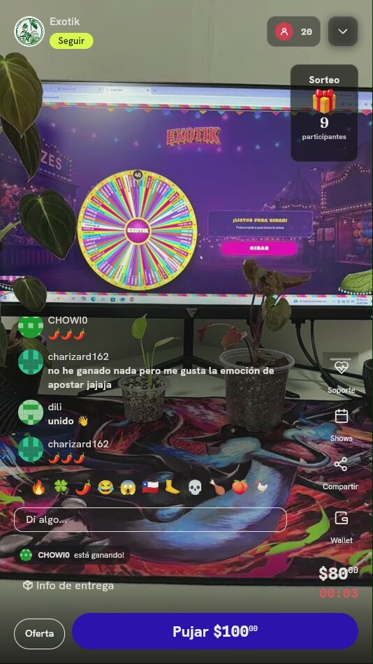 Giro de Ruleta de Plantas Exóticas
