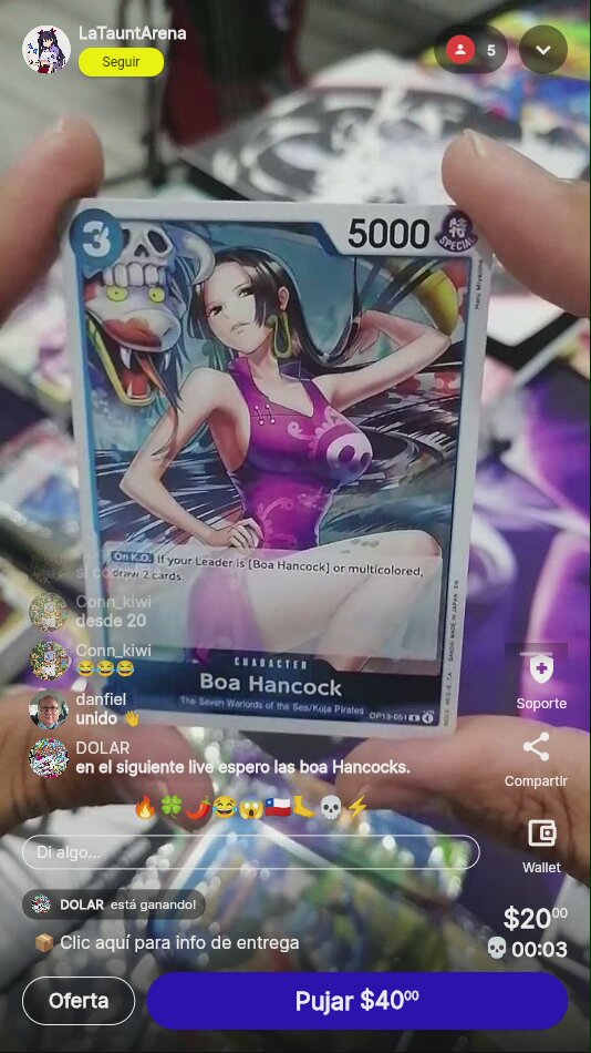 One Piece TCG Boa Hancock OP-013