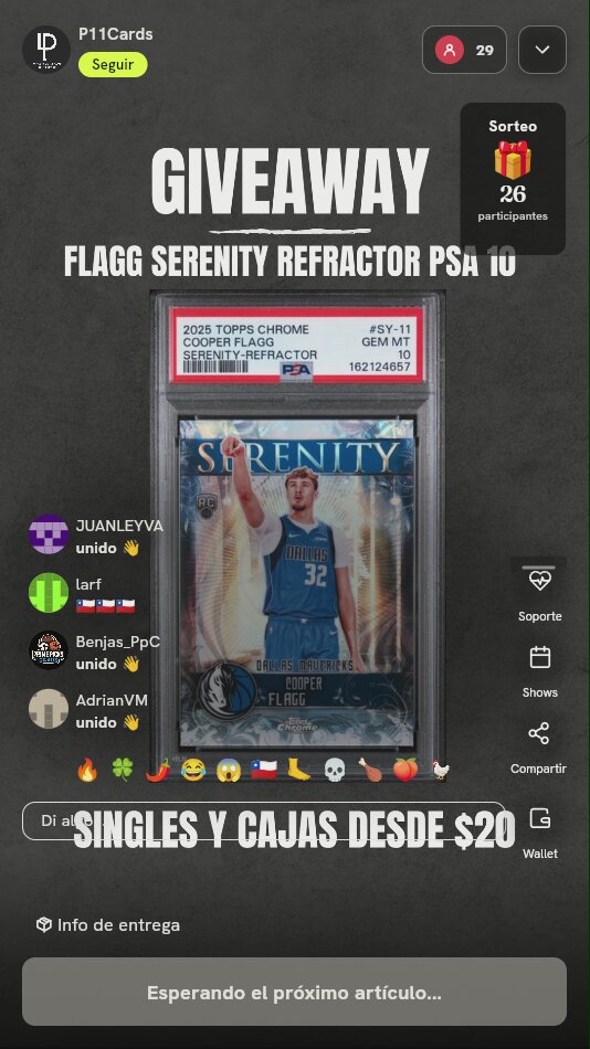 Carta Dylan Harper Topps Chrome Serenity