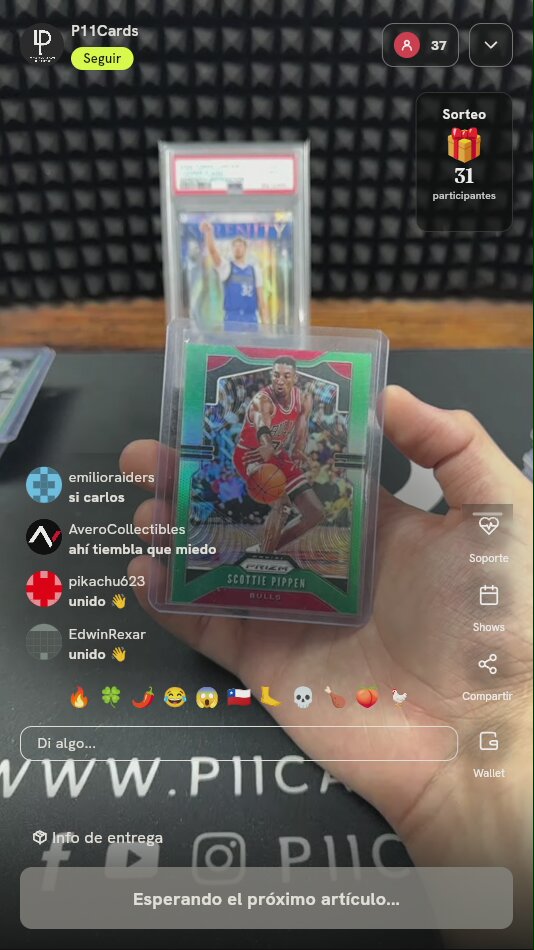 Scottie Pippen Panini Prizm Green 2019-20