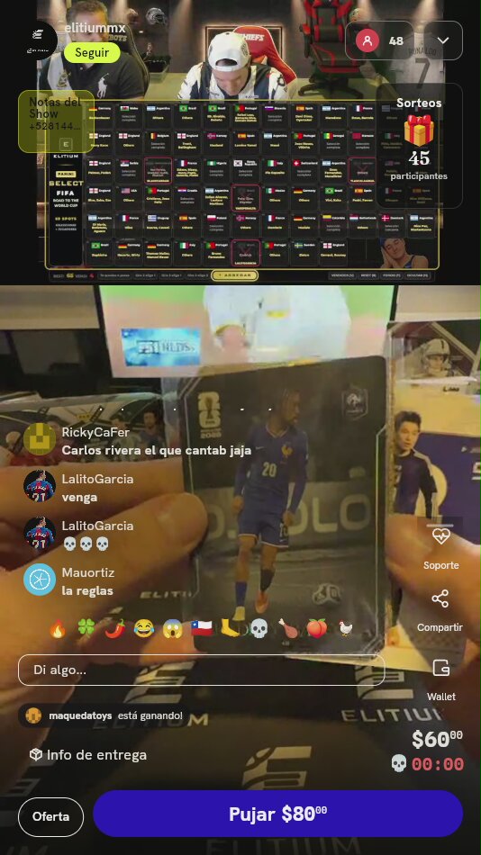 Lote Cartas Panini Select FIFA