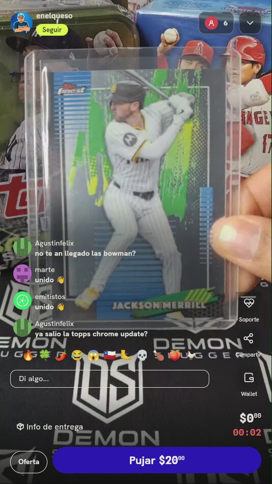 Carta Jackson Merrill Topps Finest