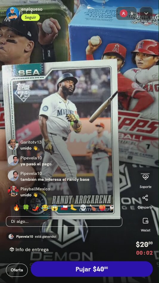 Carta Topps 2026 Randy Arozarena