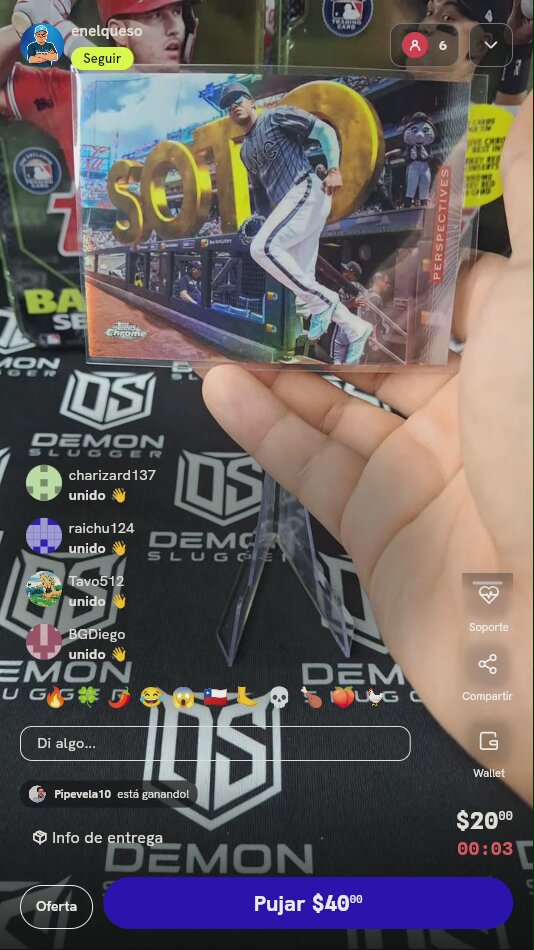Carta Topps Chrome Juan Soto Perspectives