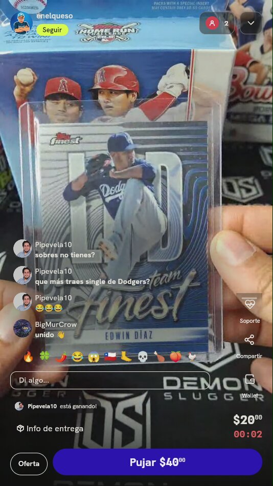 Carta Topps Finest Edwin Díaz 2026