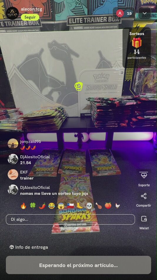 Sobres Pokémon Surging Sparks