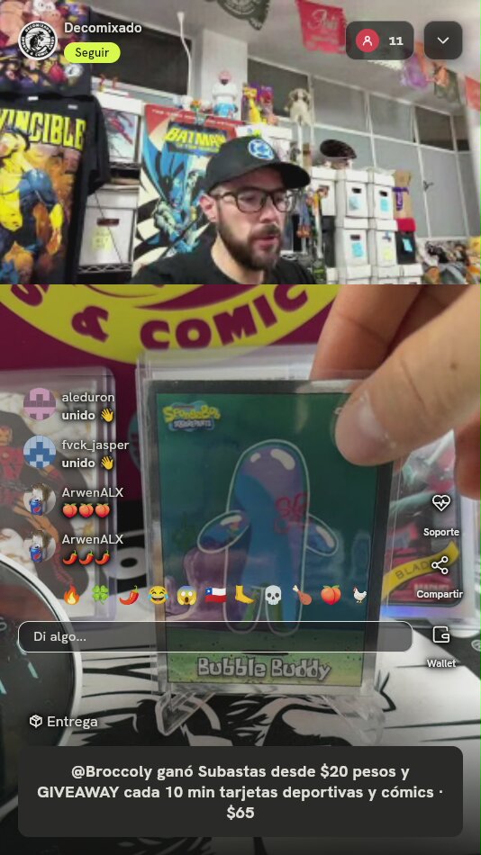 Carta Topps Chrome SpongeBob Bubble Buddy