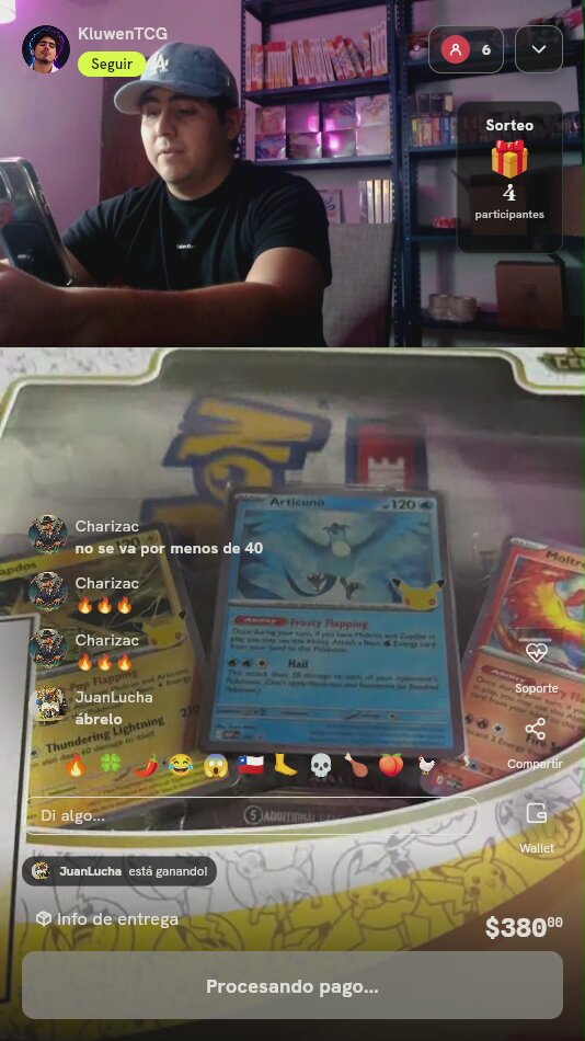 Cartas Pokémon Articuno Zapdos Moltres